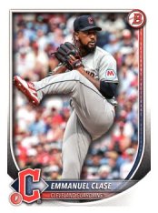 Baseballová karta 2025 Bowman 15 Emmanuel Clase, Cleveland Guardians