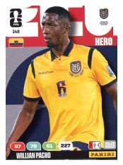 fotbalová kartička World Cup 2026 Adrenalyn XL 148 Willian Pacho (Ecuador)