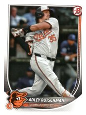 Baseballová karta 2025 Bowman 35 Adley Rutschman, Baltimore Orioles