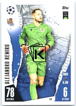 Fotbalová kartička 2023-24 Topps Match Attax UEFA Club Competitions 299 Alejandro Remiro Real Sociedad de Fútbol