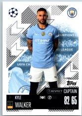 fotbalová kartička 2024-25 Topps Match Attax UEFA Club Competitions 16 Kyle Walker (Manchester City)  -  Captain
