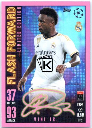 2023-24 Topps Match Attax EXTRA UEFA Club Competition Flash Forward Limited Edition FF2 Vinicius Jr. (Real Madrid CF)