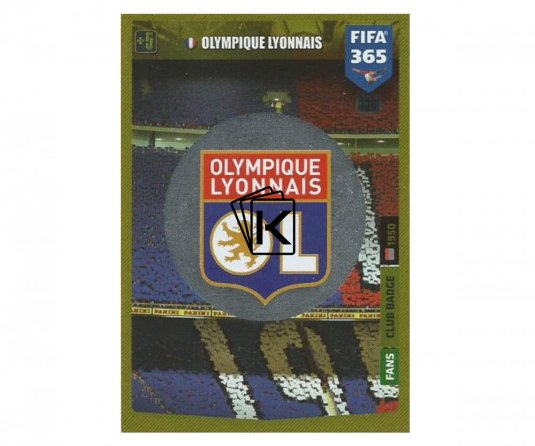 Fotbalová kartička Panini FIFA 365 – 2020 Znak Olympique Lyon