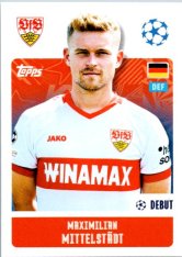 2024-25 Topps Champions League 383 Maximilian Mittelstädt (VfB Stuttgart)