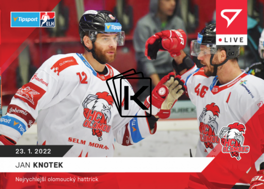 Hokejová kartička SportZoo 2021-22 Live L-089 Jan Knotek HC Olomouc /76