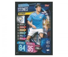 Fotbalová kartička 2019-2020  Topps Champions League Match Attax - Manchester City - John Stones 5