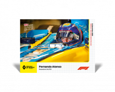 kartička Formule 1 Topps Now 25 Fernando Alonso R25 Renault DP World FT