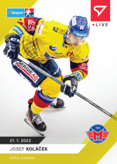 Hokejová kartička SportZoo 2021-22 Live L-084 Josef Koláček HC Motor České Budějovice