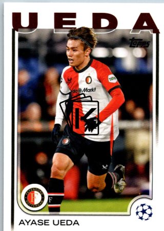 fotbalová kartička 2024-25 Topps UEFA Club Competitions Flagship 74 Ayase Ueda Feyenoord