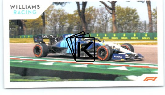 samolepka 2021 Topps Formule 1 Widescreen 217 Nicholas Latifi Williams