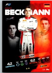 2021 Topps Formule 1 Turbo Attax 120 David Beckmann Team Card Charouz Racing System