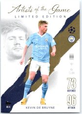 Fotbalová kartička 2023-24 Topps Match Attax UEFA Club Competitions Artists of the game AG6 Kevin De Bruyne Manchester City