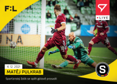 fotbalová kartička SportZoo 2021-22 Live L-074 Matěj Pulkrab AC Sparta Praha