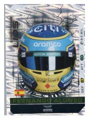 2025 Topps Turbo Attax F1 Aston Martin Helmet LL5 Fernando Alonso