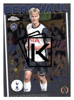 fotbalová kartička 2024-25 Topps Chrome UCC 112 Lucas Bergvall, Tottenham Hotspur RC