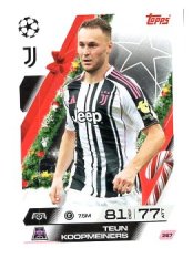 fotbalová kartička 2025-26 Topps Match Attax UCC Winter Collection Juventus 267 Teun Koopmeiners