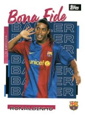 fotbalová kartička 2025-26 Topps Team set FC Barcelona Bona Fide Baller 25 Ronaldinho