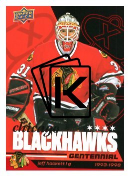 2025-26 Upper Deck Centennial Chicago Blackhawks 49 Jeff Hackett