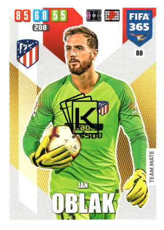 Fotbalová kartička Panini Adrenalyn XL FIFA 365 - 2020 Team Mate 88 Jan Oblak Atletico de Madrid