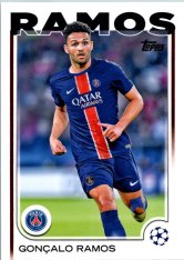 fotbalová kartička 2024-25 Topps UEFA Club Competitions Flagship 31 Gonçalo Ramos PSG