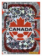 fotbalová kartička World Cup 2026 Adrenalyn XL 83 Team Crest (Canada)