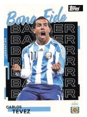 fotbalová kartička 2025-26 Topps Team Set Argentina Bona Fide Baller  22 Carlos Tevez