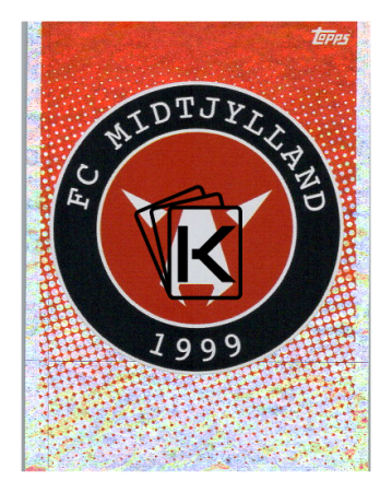 2020-21 Topps Champions League samolepka POF49 Logo FC Midtjylland