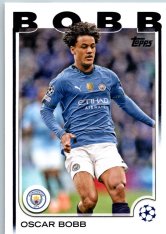 fotbalová kartička 2024-25 Topps UEFA Club Competitions Flagship 91 Oscar Bobb Manchester City