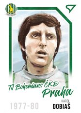 fotbalová kartička 2023 Sportzoo Dekády Portrét P-009 KAROL DOBIAŠ Bohemians Praha