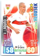 Fotbalová kartička 2015-16 Topps Match Attax Bundesliga 302 Adam Hloušek Vfb Stuttgart
