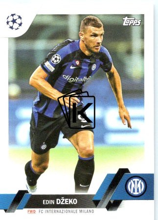 Fotbalová kartička 2022-23 Topps UEFA Club Competitions 192 Edin Džeko - FC Internazionale Milano