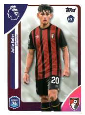 fotbalová kartička 2025-26 Topps  Premier League 41 Julio Soler (AFC Bournemouth)  -  Rookie