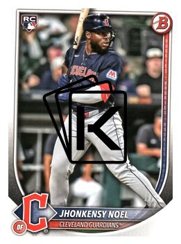 Baseballová karta 2025 Bowman 81 Jhonkensy Noel, Cleveland Guardians RC