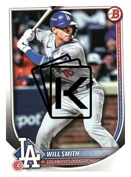 Baseballová karta 2025 Bowman 62 Will Smith, Los Angeles Dodgers