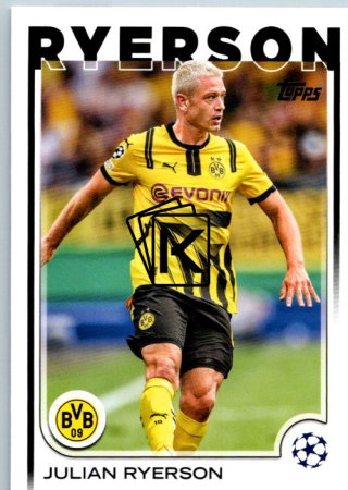 fotbalová kartička 2024-25 Topps UEFA Club Competitions Flagship 191 Julian Ryerson Borussia Dortmund