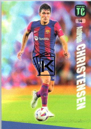 fotbalová karta Panini Top Class 14  Andreas Christensen (FC Barcelona)