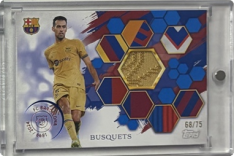 relic karta Topps FC Barcelona Team Set Sergio Busquets FC Barcelona Relic 68/75