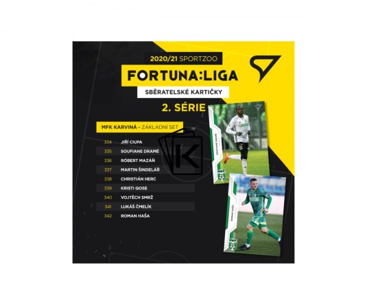 SportZoo 2020-21 Fortuna Liga Serie 2 Týmový set MFK Karviná
