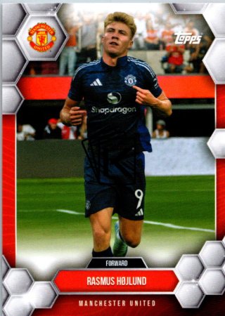 fotbalová kartička 2024-25 Topps Manchester United Fan Set 20 Rasmus Højlund