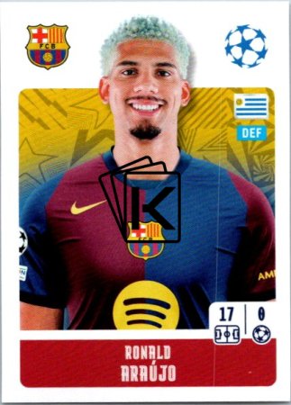 2024-25 Topps Champions League 162 Ronald Araújo (FC Barcelona)