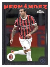 fotbalová kartička 2024-25 Topps Chrome UCC 65 Theo Hernández, AC Milan