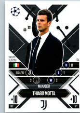 Fotbalová kartička 2024-25 Topps Match Attax EXTRA UEFA Club Competitions Manager Career 124.  Thiago Motta (Juventus)