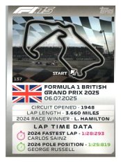 2025 Topps Turbo Attax F1 Track Profiles   137 Silverstone Circuit