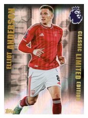 fotbalová kartička 2025-26 Topps  Premier League - Classic Limited Edition LE15 Elliot Anderson (Nottingham Forest)