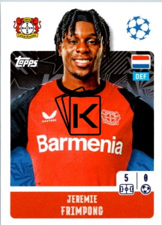 2024-25 Topps Champions League 104 Jeremie Frimpong (Bayer 04 Leverkusen)