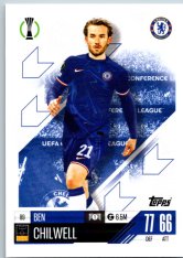 fotbalová kartička 2024-25 Topps Match Attax UEFA Club Competitions  89 Ben Chilwell (Chelsea)