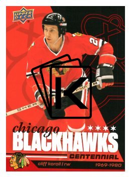 2025-26 Upper Deck Centennial Chicago Blackhawks 46 Cliff Koroll