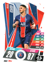 fotbalová kartička Topps Match Attax Champions League 2020-21 PSG18 Mauro Icardi PSG