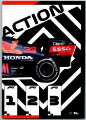 2021 Topps Formule 1 Turbo Attax 27 Power Action Car Red Bull Racing