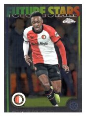 fotbalová kartička 2024-25 Topps Chrome 126 Antoni Milambo, Feyenoord – Future Stars